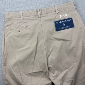 NEW Polo Ralph Lauren Andrew Pant Mens 36x32 Khaki Pleated Y2K Deadstock